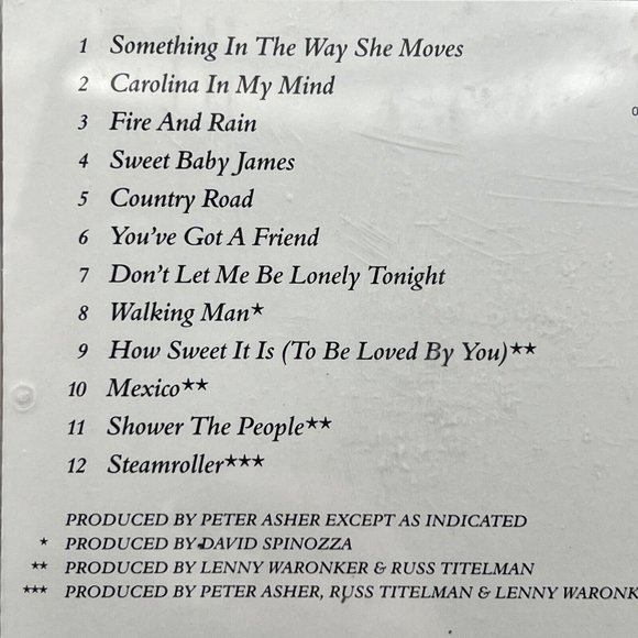 Greatest Hits by James Taylor (CD, 2004) - Picture 3 of 6